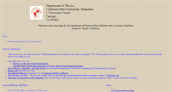 Desktop Screenshot of physics.csustan.edu