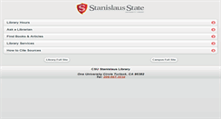 Desktop Screenshot of m.library.csustan.edu