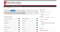 Desktop Screenshot of libguides.csustan.edu