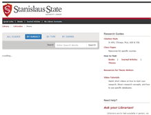 Tablet Screenshot of libguides.csustan.edu